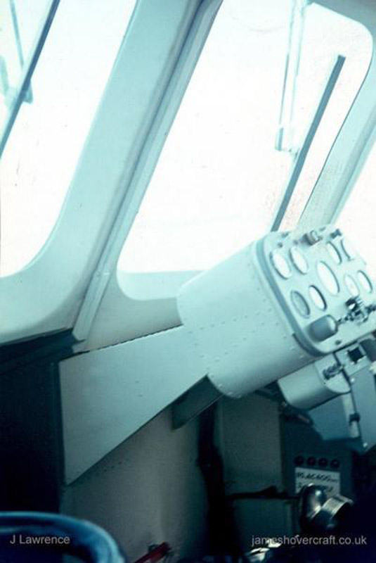 The SRN6 with Hovertravel - Captain's seat and instruments (credit: Pat Lawrence).